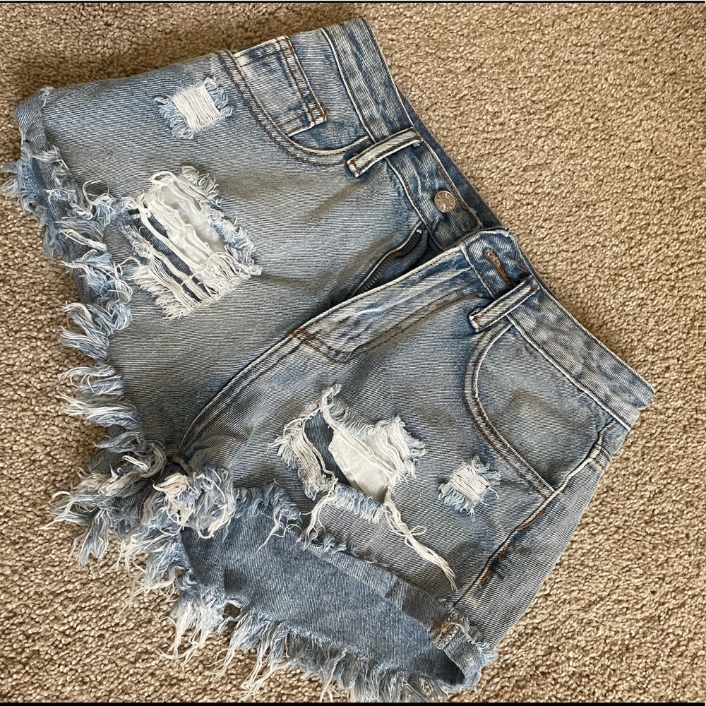 Denim shorts